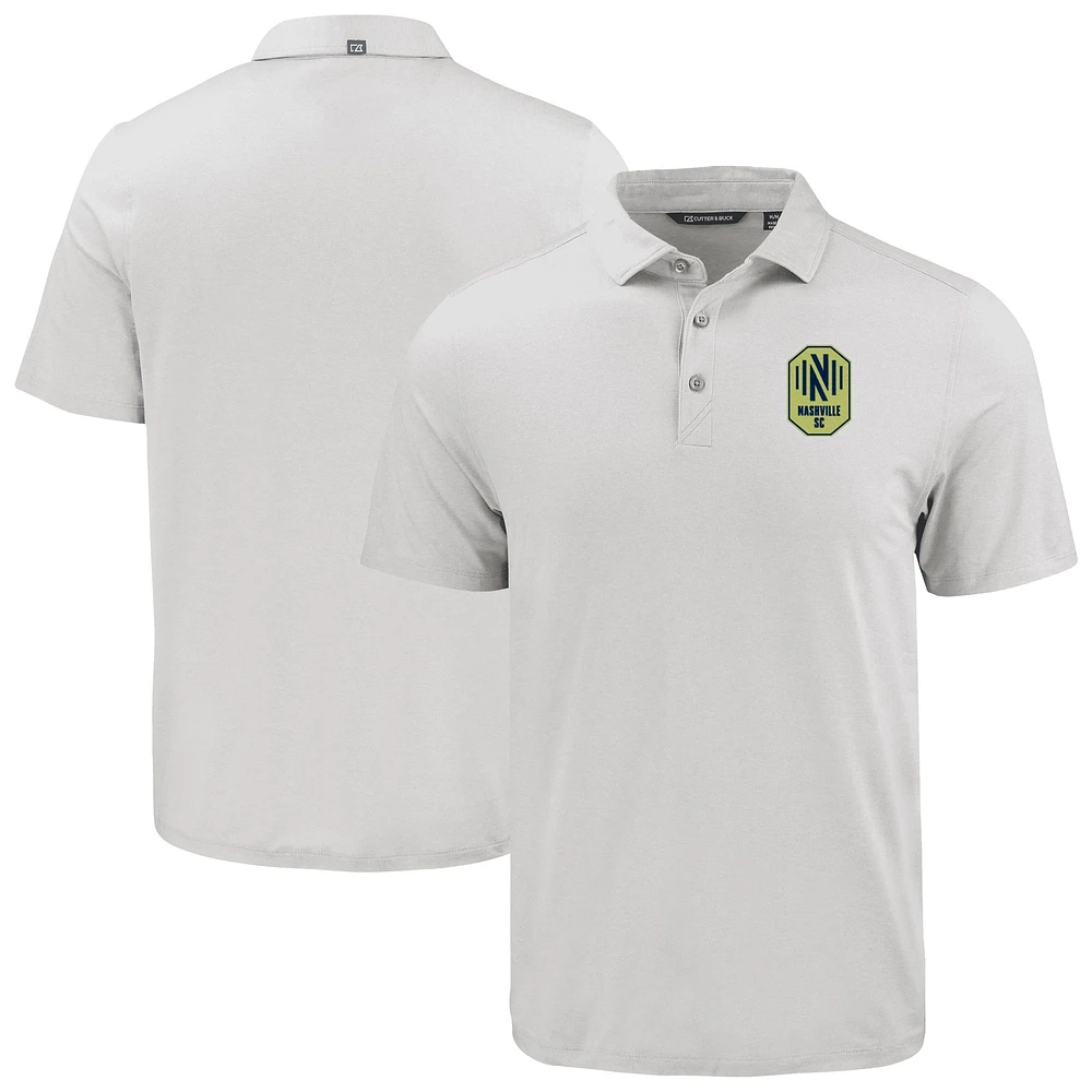 Men's Cutter & Buck Gray Nashville SC Coastline Epic Comfort Eco Recycled Polo