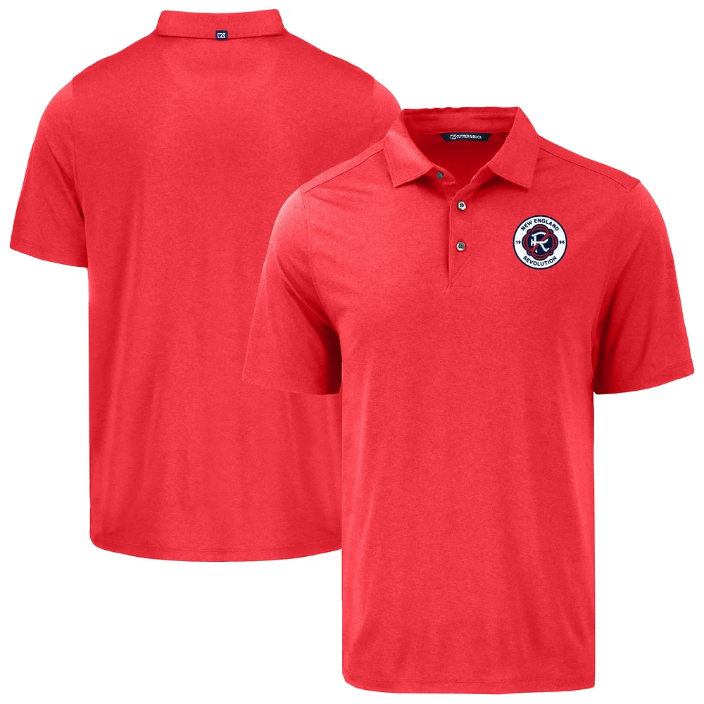 Men's Cutter & Buck New England Revolution Coastline Epic Comfort Eco Recycled Polo