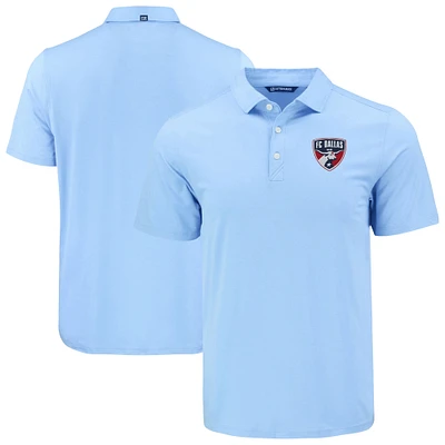 Men's Cutter & Buck Powder Blue FC Dallas Coastline Epic Comfort Eco Recycled Polo
