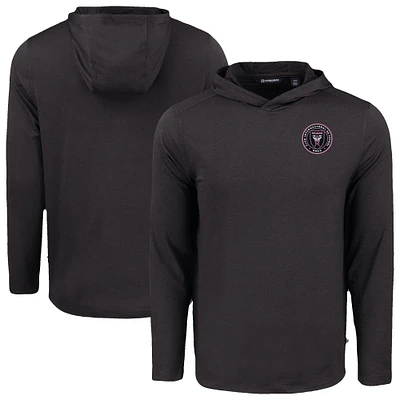 Men's Cutter & Buck Inter Miami CF Coastline Epic Comfort Eco Recycled Long Sleeve Hoodie T-Shirt