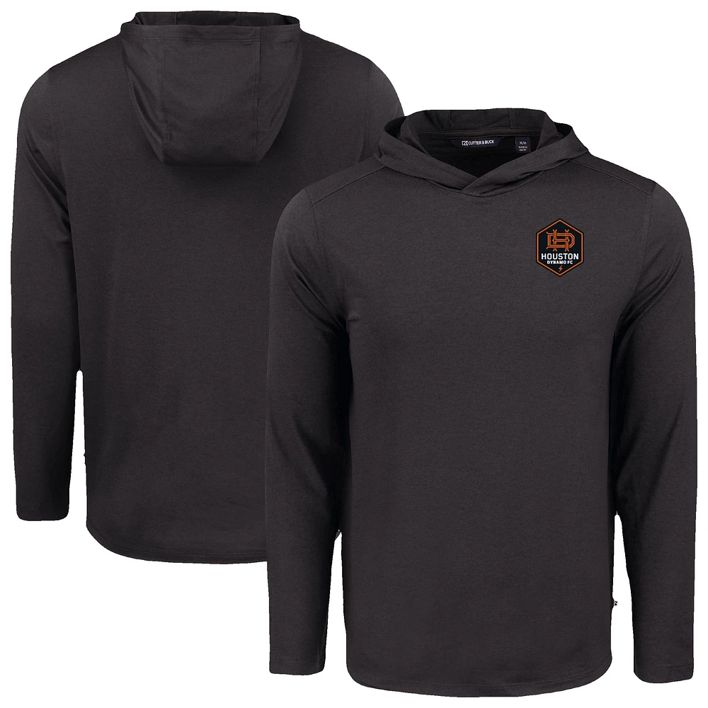 Men's Cutter & Buck Houston Dynamo FC Coastline Epic Comfort Eco Recycled Long Sleeve Hoodie T-Shirt