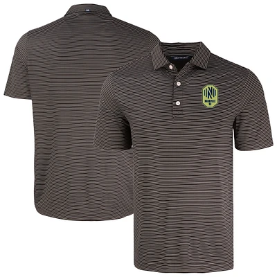 Men's Cutter & Buck Nashville SC Forge Eco Fine Line Stripe Stretch Recycled Polo