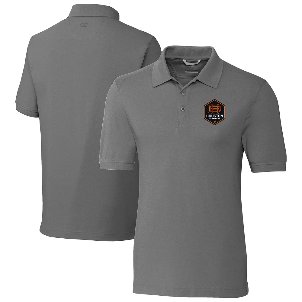 Men's Cutter & Buck Houston Dynamo FC Advantage Eco Tri-Blend Pique Polo