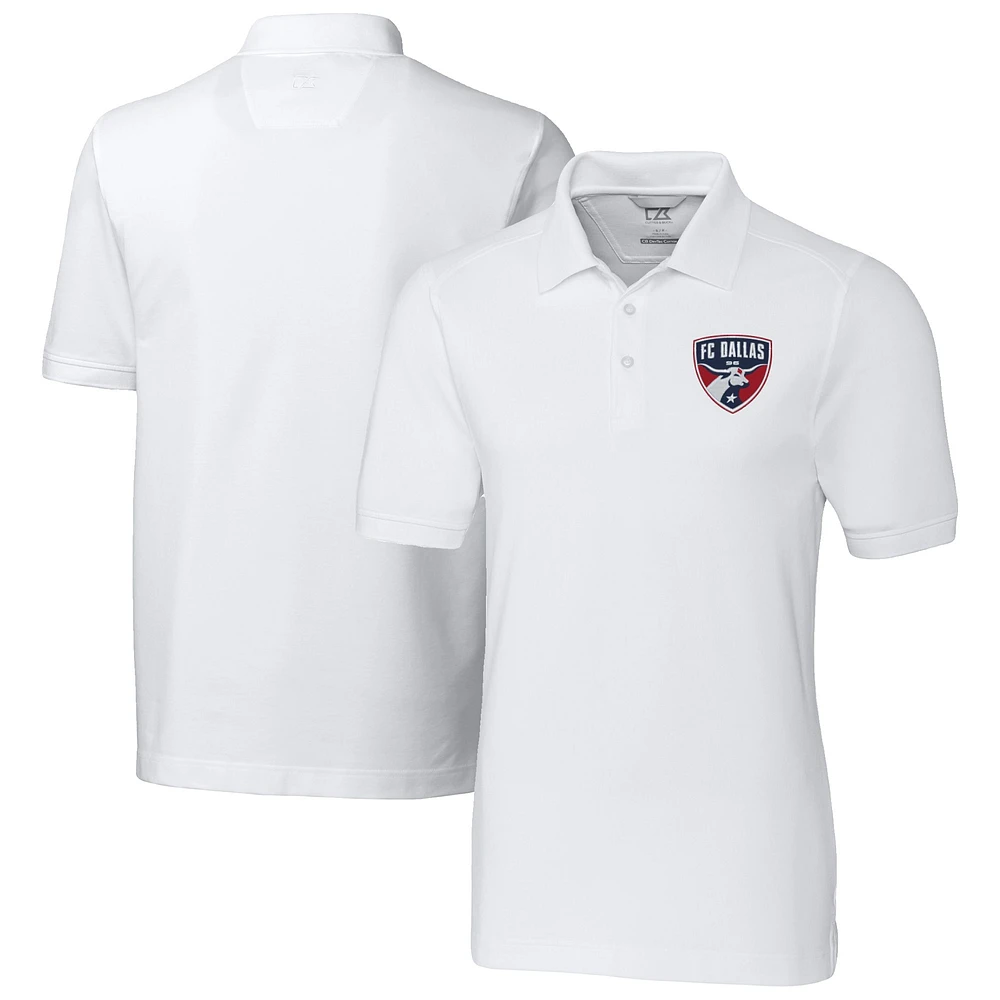 Men's Cutter & Buck FC Dallas Advantage Eco Tri-Blend Pique Polo