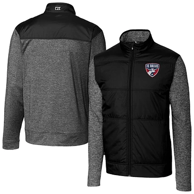 Men's Cutter & Buck FC Dallas Stealth Hybrid Quilted Full-Zip Windbreaker Jacket