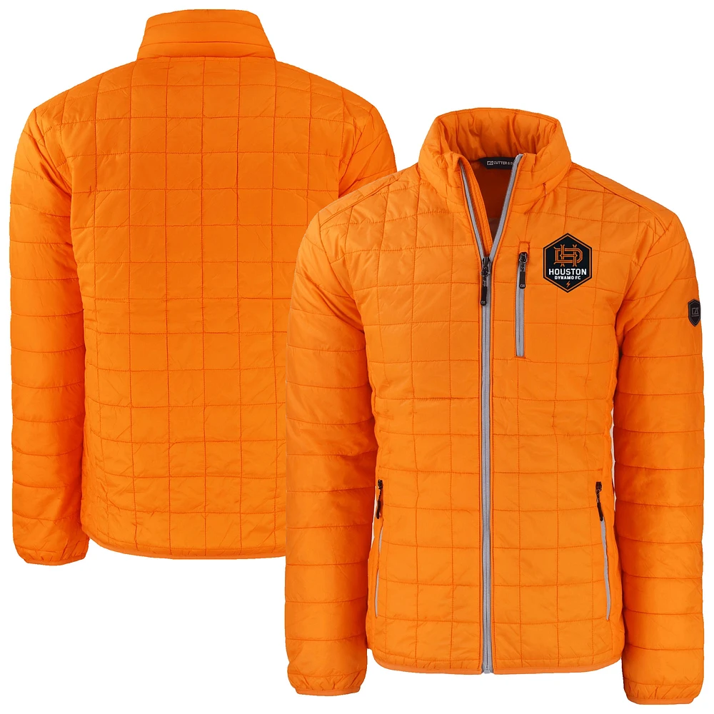 Men's Cutter & Buck Houston Dynamo FC Rainier PrimaLoft Eco Insulated Puffer Full-Zip Jacket