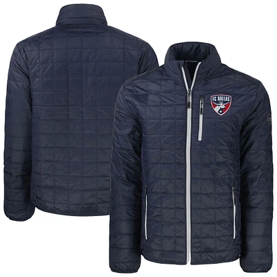 Men's Cutter & Buck Navy FC Dallas Rainier PrimaLoft Eco Insulated Puffer Full-Zip Jacket