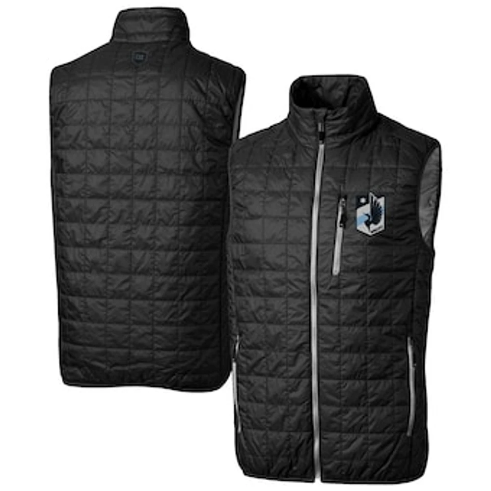 Men's Cutter & Buck Minnesota United FC Rainier PrimaLoft Eco Insulated Full-Zip Puffer Vest