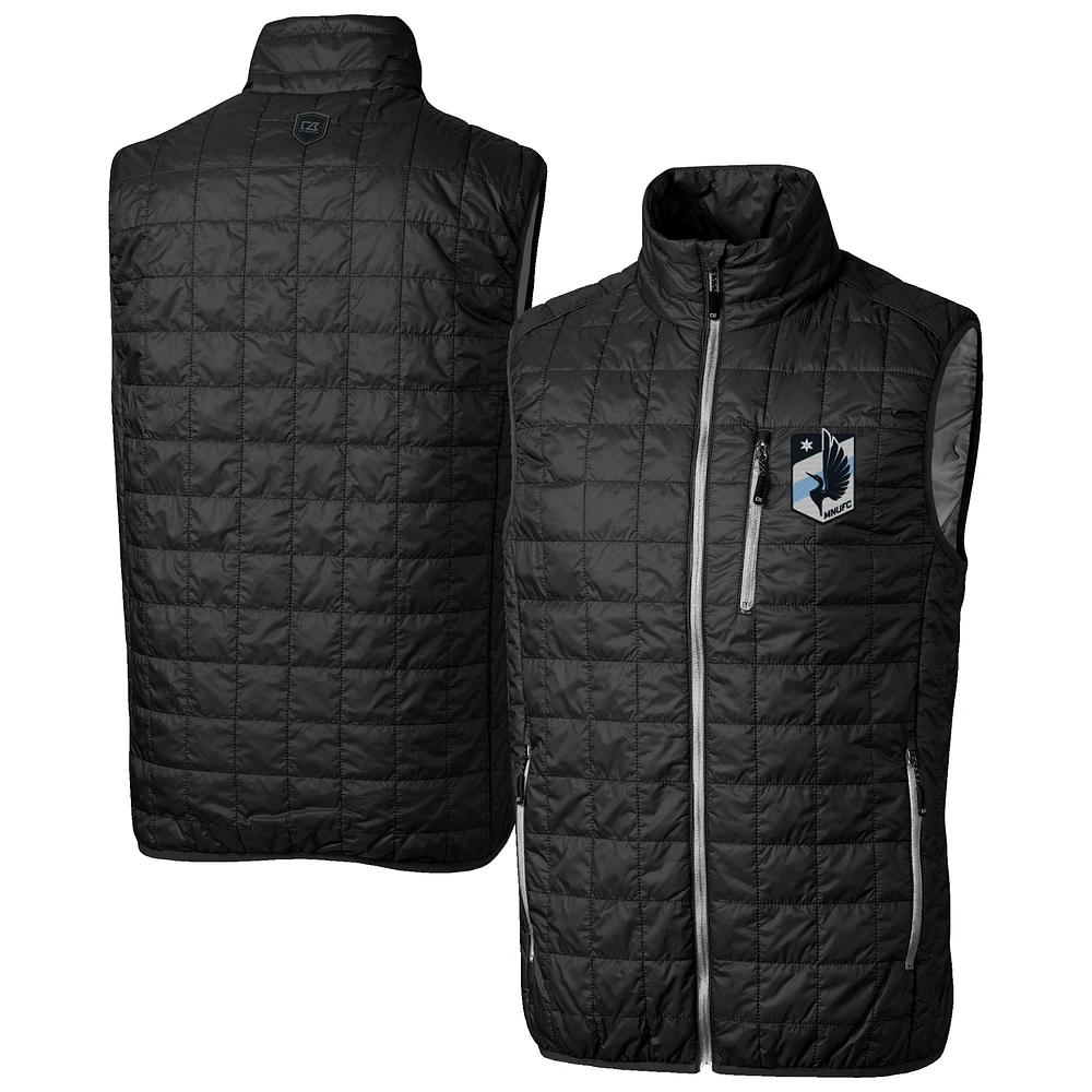 Men's Cutter & Buck Minnesota United FC Rainier PrimaLoft Eco Insulated Full-Zip Puffer Vest