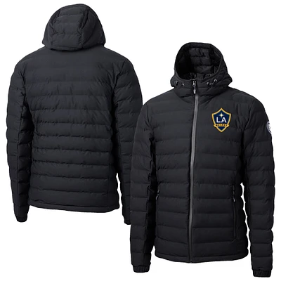 Men's Cutter & Buck LA Galaxy Mission Ridge Repreve® Eco Insulated Full-Zip Hoodie Puffer Jacket