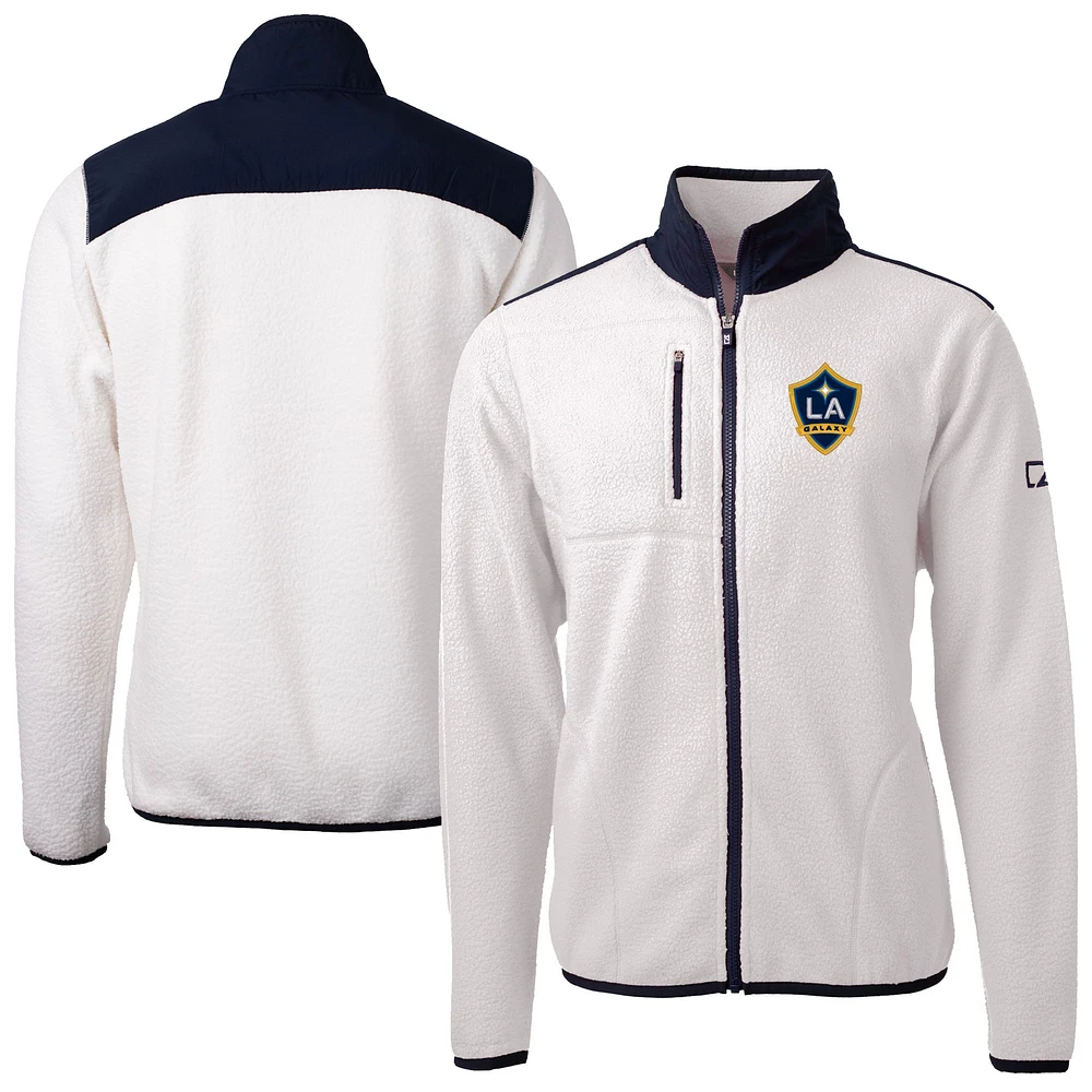 Men's Cutter & Buck LA Galaxy Cascade Eco Fleece Full Zip Jacket