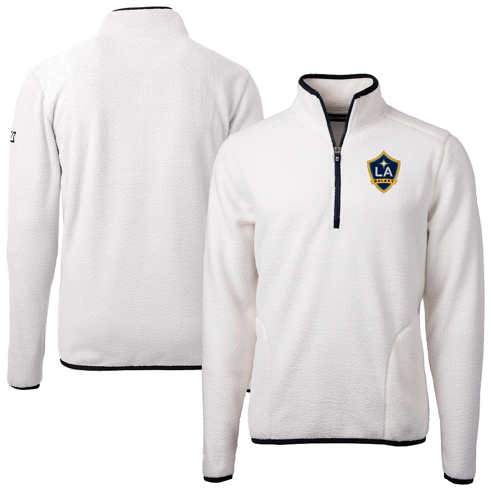 Men's Cutter & Buck LA Galaxy Cascade Eco Fleece Quarter-Zip Jacket