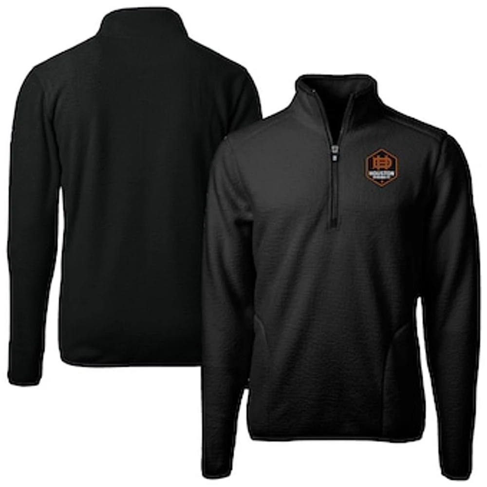 Men's Cutter & Buck Houston Dynamo FC Cascade Eco Fleece Quarter-Zip Jacket