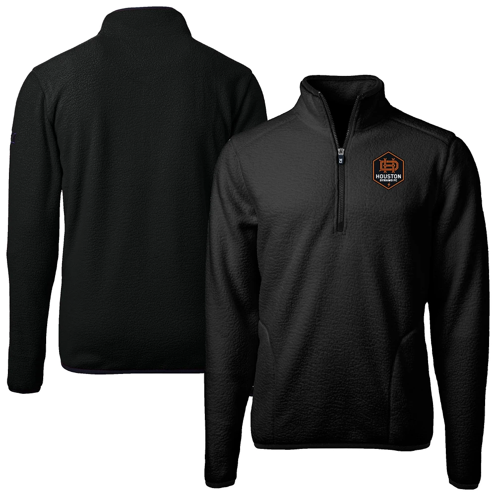 Men's Cutter & Buck Houston Dynamo FC Cascade Eco Fleece Quarter-Zip Jacket