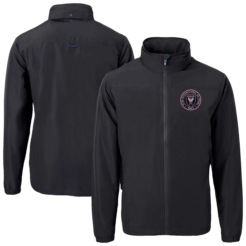 Men's Cutter & Buck Inter Miami CF Charter Eco Recycled Full-Zip Jacket