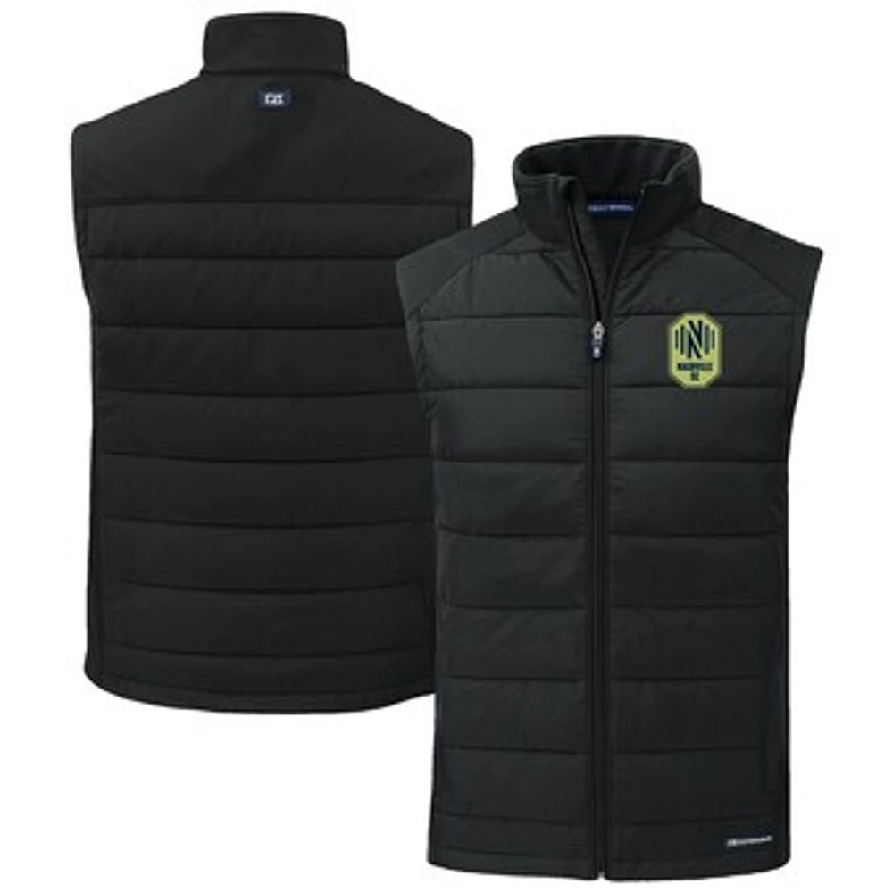 Men's Cutter & Buck Nashville SC Evoke Hybrid Eco Softshell Recycled Full-Zip Vest