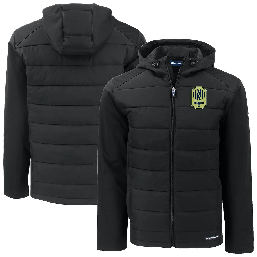 Men's Cutter & Buck Nashville SC Evoke Hybrid Eco Softshell Recycled Full-Zip Jacket