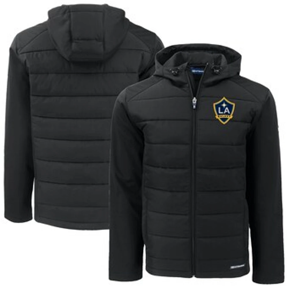 Men's Cutter & Buck LA Galaxy Evoke Hybrid Eco Softshell Recycled Full-Zip Jacket