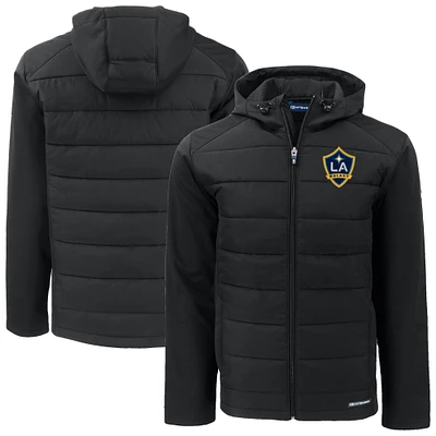 Men's Cutter & Buck LA Galaxy Evoke Hybrid Eco Softshell Recycled Full-Zip Jacket