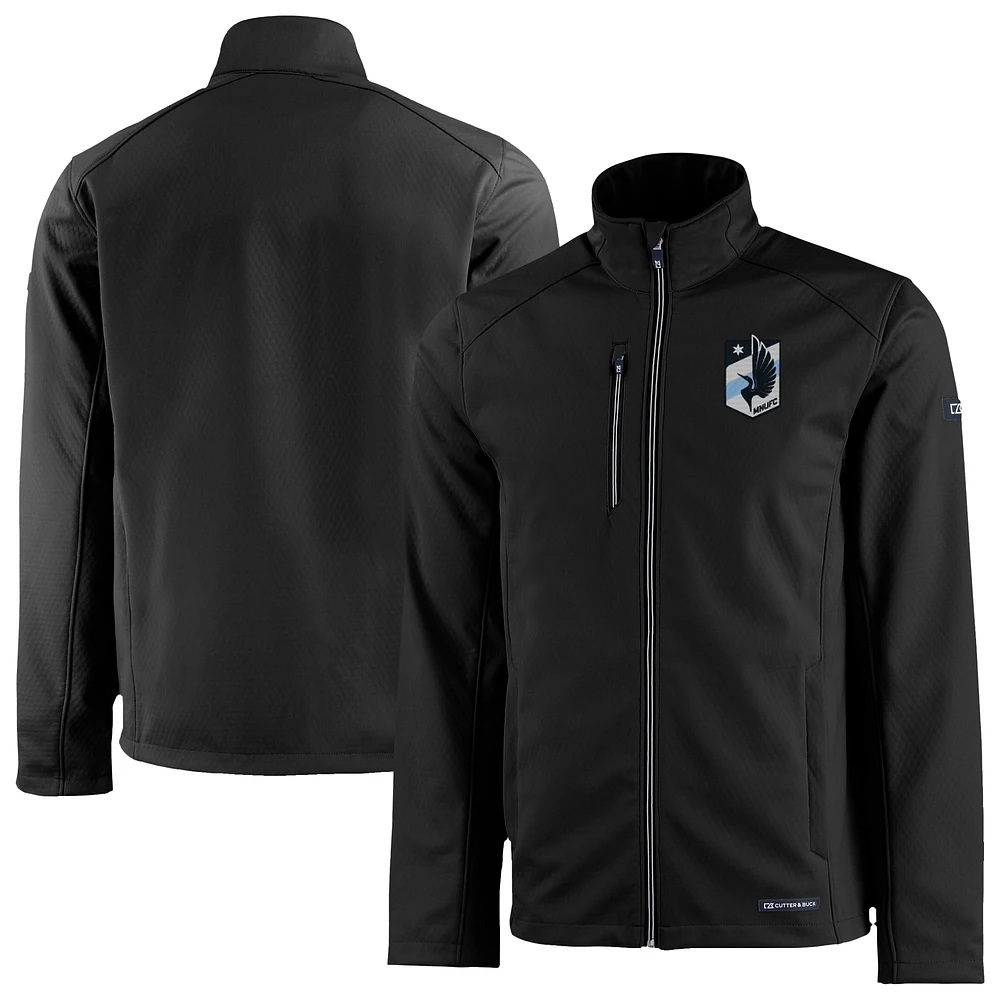 Men's Cutter & Buck Minnesota United FC Evoke Eco Softshell Recycled Full-Zip Jacket