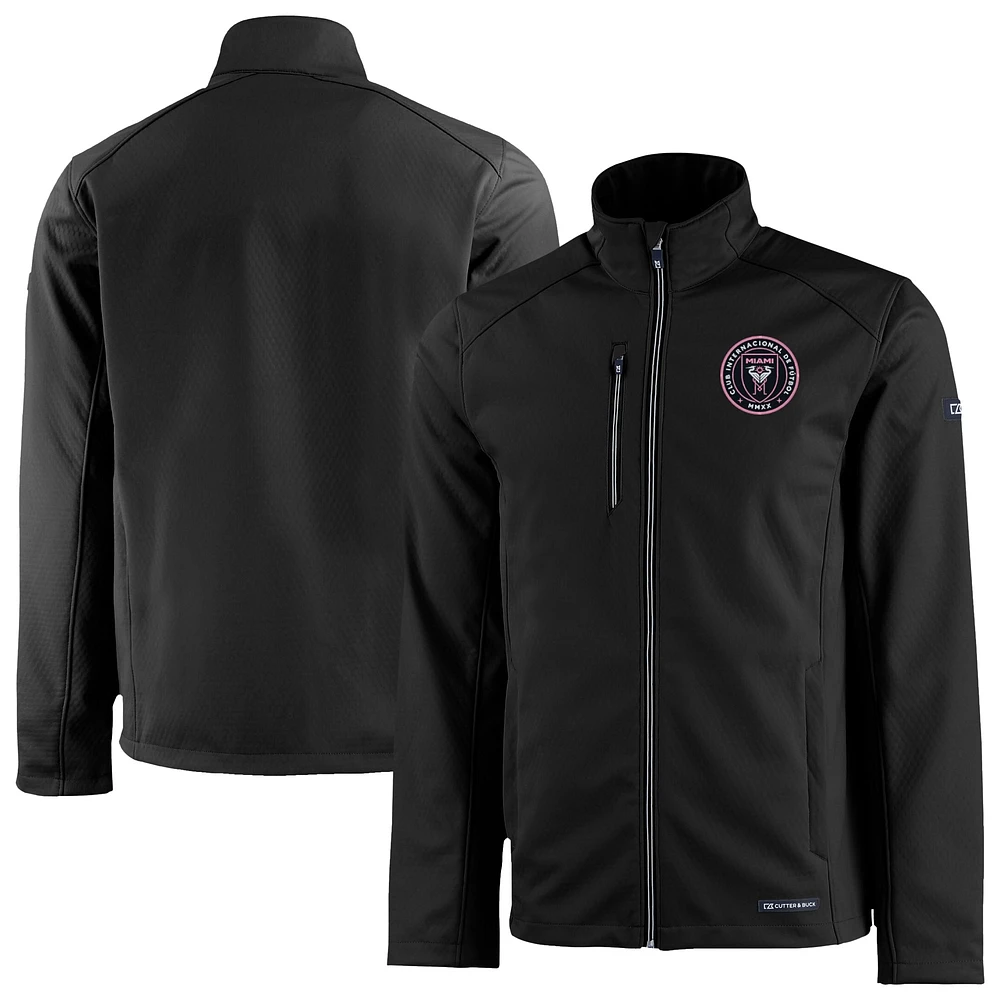 Men's Cutter & Buck Inter Miami CF Evoke Eco Softshell Recycled Full-Zip Jacket