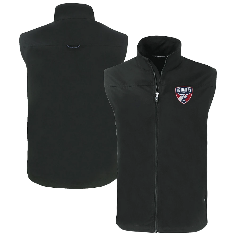 Men's Cutter & Buck FC Dallas Charter Eco Recycled Full-Zip Vest