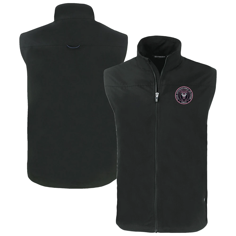 Men's Cutter & Buck Inter Miami CF Charter Eco Recycled Full-Zip Vest