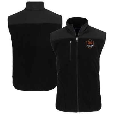Men's Cutter & Buck Houston Dynamo FC Cascade Eco Fleece Full-Zip Vest