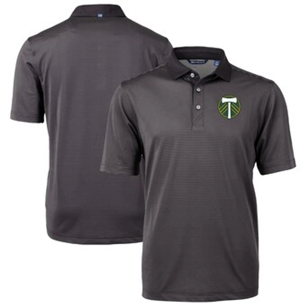 Men's Cutter & Buck Portland Timbers Virtue Eco Pique Micro Stripe Recycled Polo
