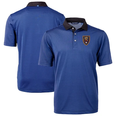 Men's Cutter & Buck Real Salt Lake Virtue Eco Pique Micro Stripe Recycled Polo