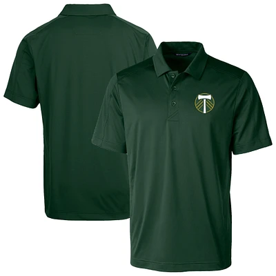 Men's Cutter & Buck  Hunter Green Portland Timbers Prospect Eco Textured Stretch Recycled Polo