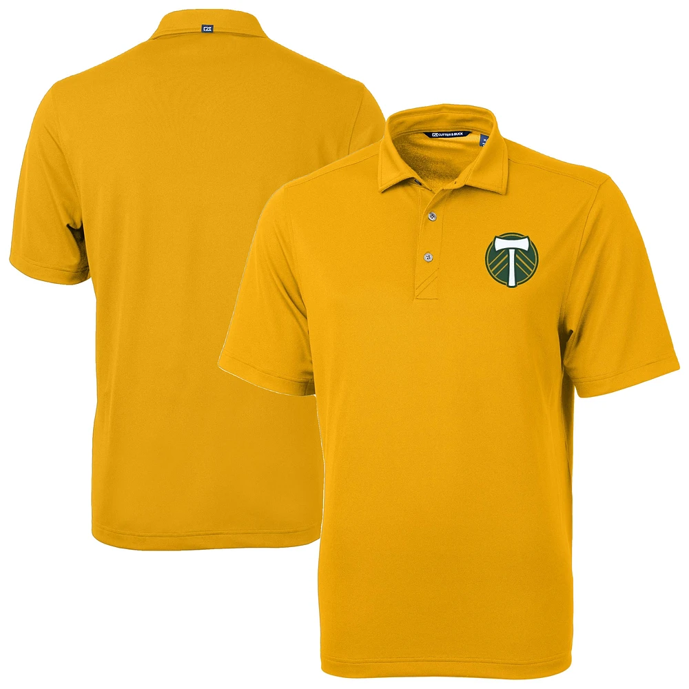 Men's Cutter & Buck Gold Portland Timbers Virtue Eco Pique Recycled Polo