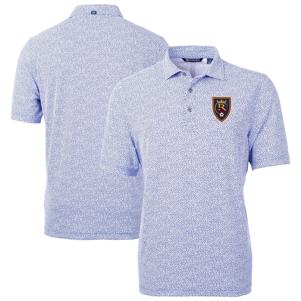 Men's Cutter & Buck Real Salt Lake Virtue Eco Pique Botanical Print Recycled Polo