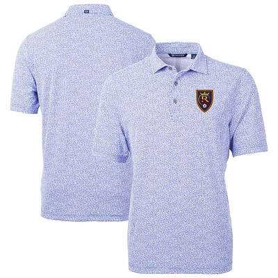 Men's Cutter & Buck Real Salt Lake Virtue Eco Pique Botanical Print Recycled Polo