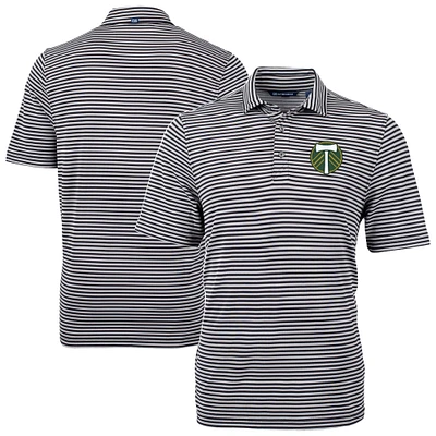 Men's Cutter & Buck Portland Timbers Virtue Eco Pique Stripe Recycled Polo