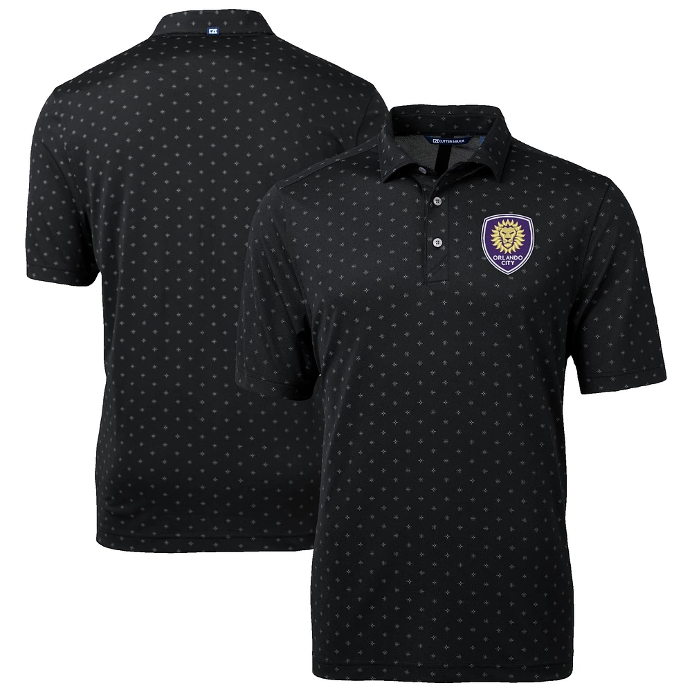 Men's Cutter & Buck Orlando City SC Virtue Eco Pique Tile Print Recycled Polo