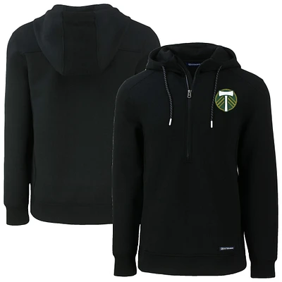 Men's Cutter & Buck Portland Timbers Roam Eco Half-Zip Recycled Tri-Blend Hoodie