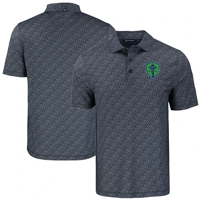 Men's Cutter & Buck Seattle Sounders FC Pike Eco Pebble Print Stretch Recycled Polo
