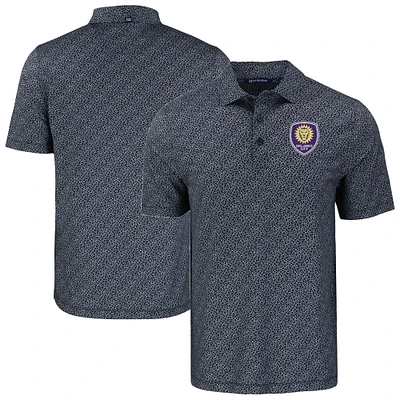 Men's Cutter & Buck Orlando City SC Pike Eco Pebble Print Stretch Recycled Polo