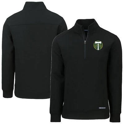 Men's Cutter & Buck Portland Timbers Roam Eco Recycled Tri-Blend Quarter-Zip Sweatshirt