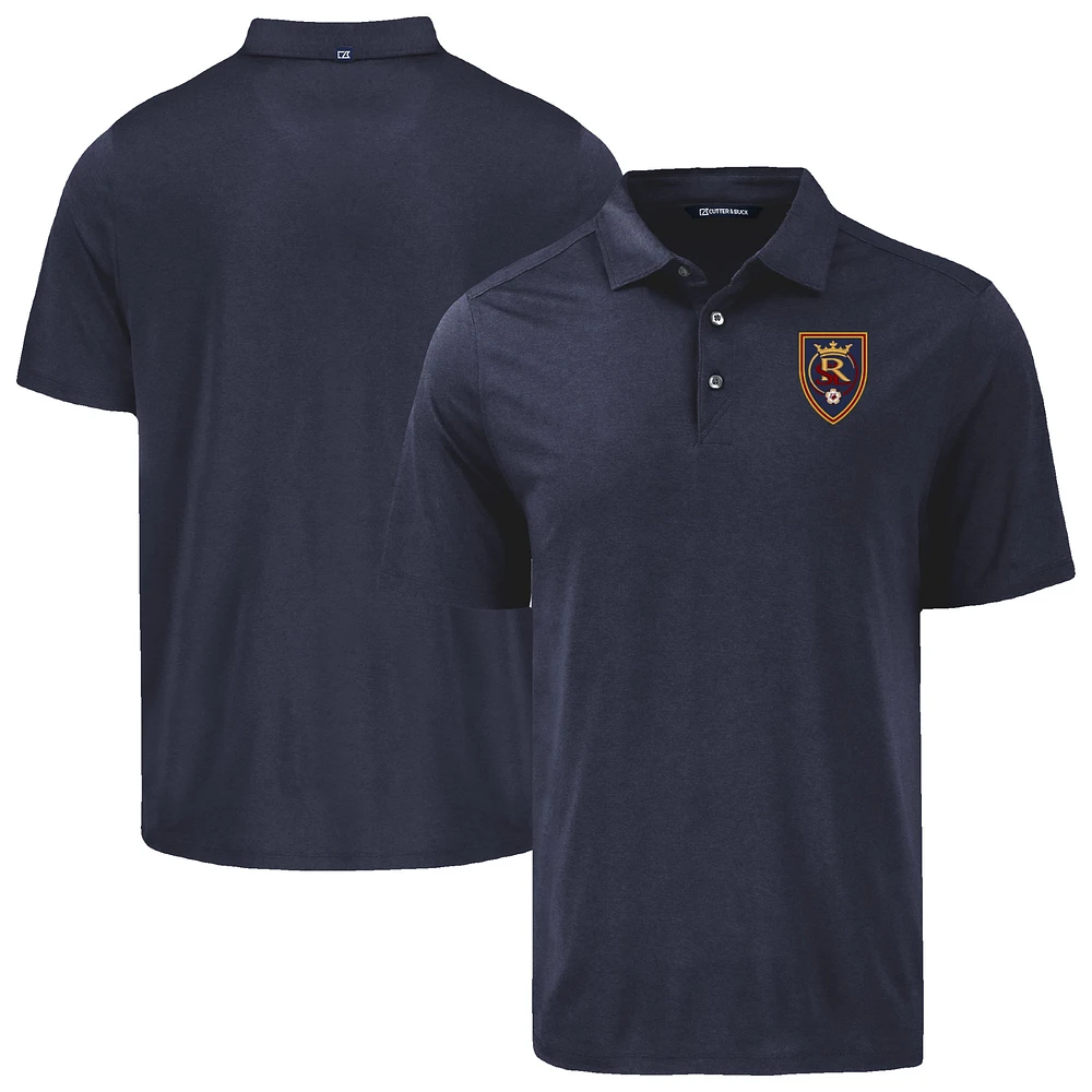 Men's Cutter & Buck Navy Real Salt Lake Coastline Epic Comfort Eco Recycled Polo