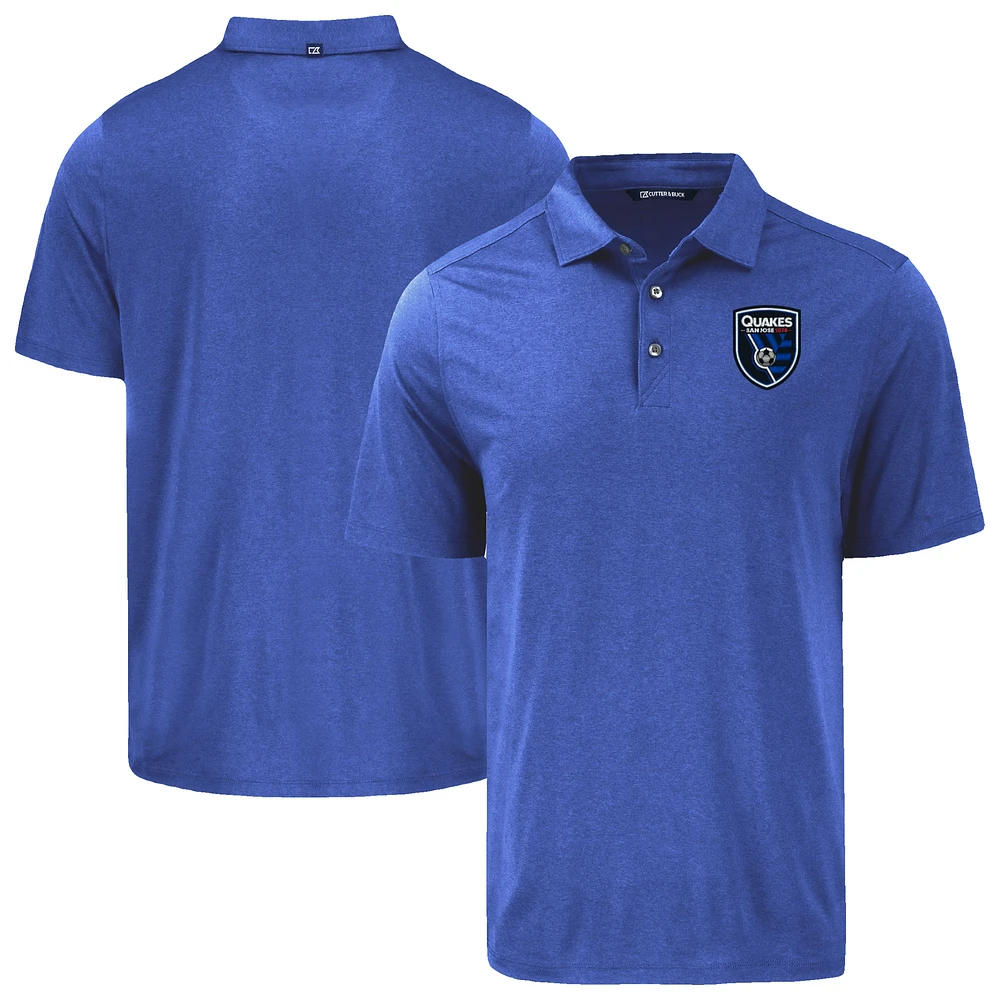 Men's Cutter & Buck San Jose Earthquakes Coastline Epic Comfort Eco Recycled Polo