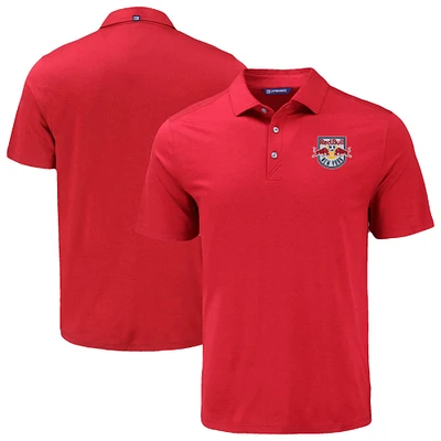 Men's Cutter & Buck Red New York Bulls Coastline Epic Comfort Eco Recycled Polo