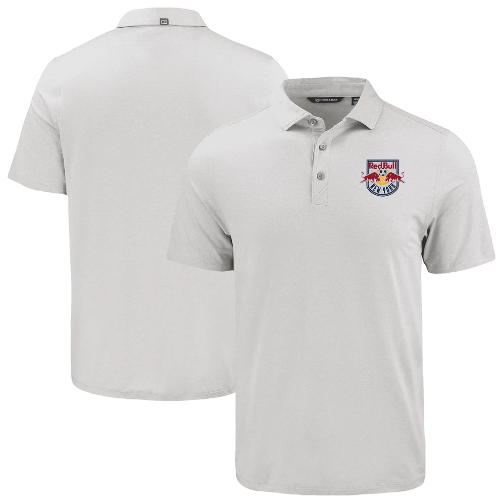 Men's Cutter & Buck Gray New York Red Bulls Coastline Epic Comfort Eco Recycled Polo