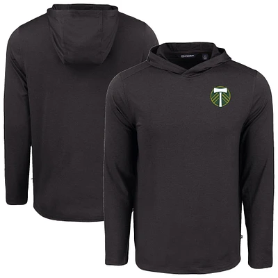 Men's Cutter & Buck Portland Timbers Coastline Epic Comfort Eco Long Sleeve Recycled Hooded Shirt