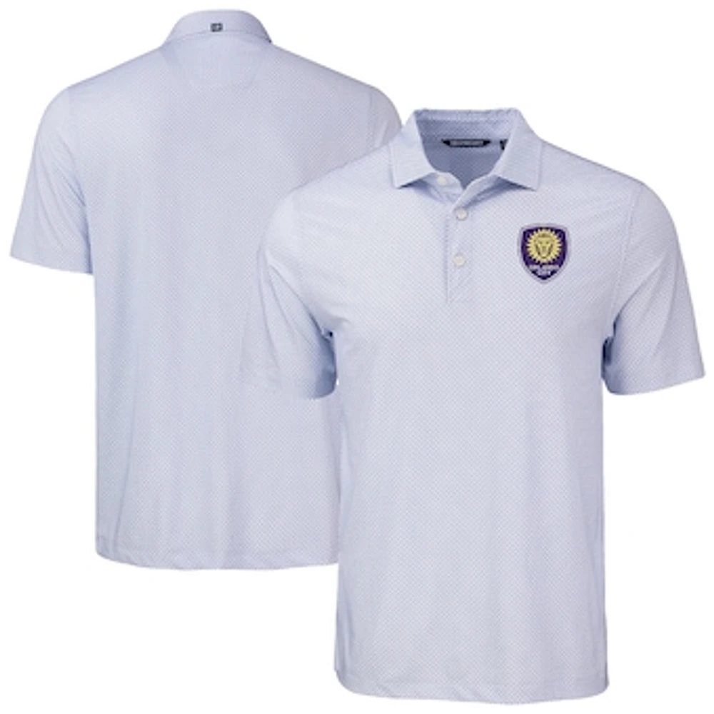 Men's Cutter & Buck Orlando City SC Pike Eco Diamond Dot Print Recycled Polo