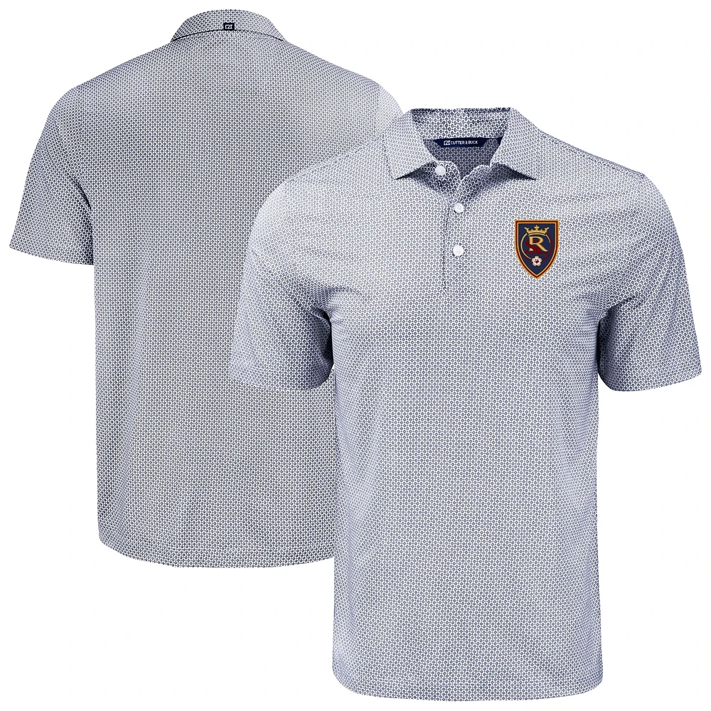 Men's Cutter & Buck Real Salt Lake Pike Eco Diamond Dot Print Recycled Polo