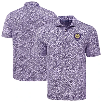 Men's Cutter & Buck Orlando City SC Pike Eco Flora Print Recycled Polo