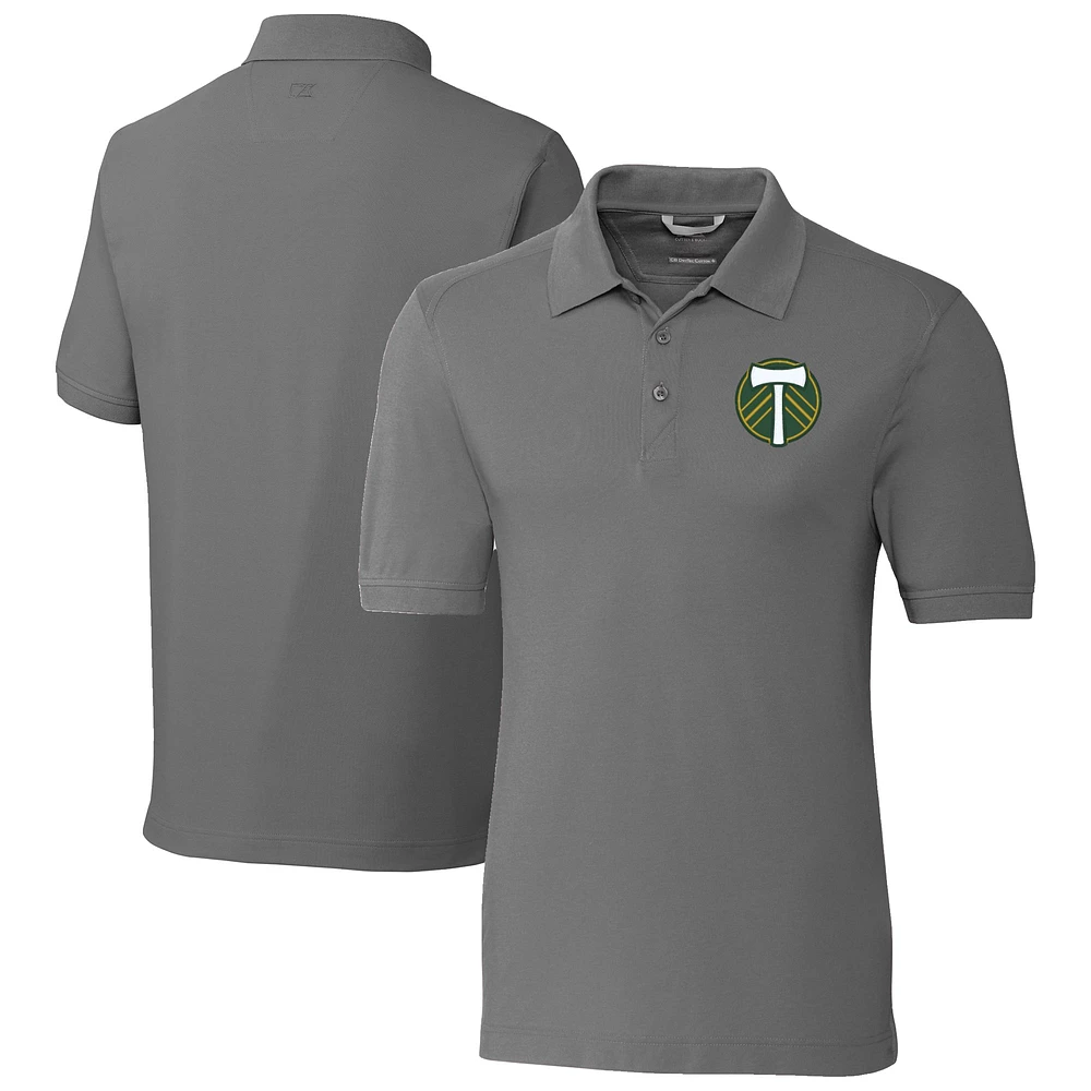 Men's Cutter & Buck Portland Timbers Advantage Eco Tri-Blend Pique Polo