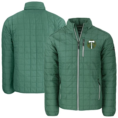 Men's Cutter & Buck Hunter Green Portland Timbers Rainier PrimaLoft Eco Insulated Full-Zip Puffer Jacket